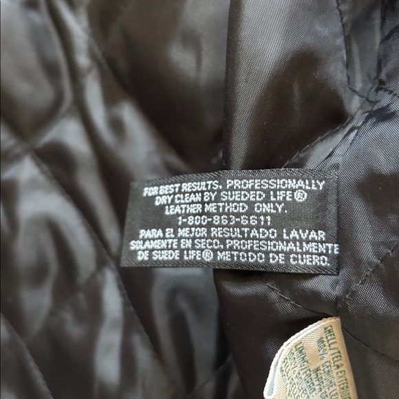 Vintage St John’s Bay Men’s Classic Black Leather Motorcycle Biker Jacket size L - Picture 8 of 9